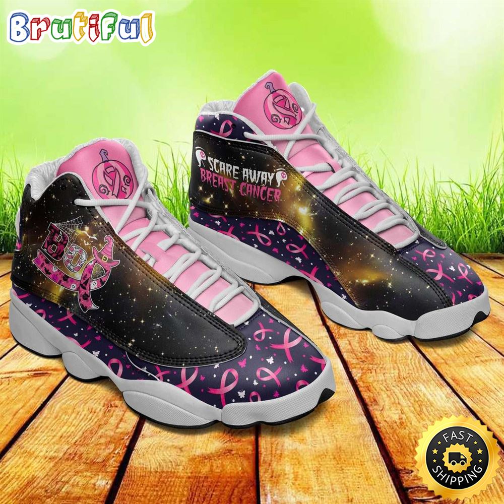Breast Cancer Awareness Boo Scare Away Air JD13 Shoes