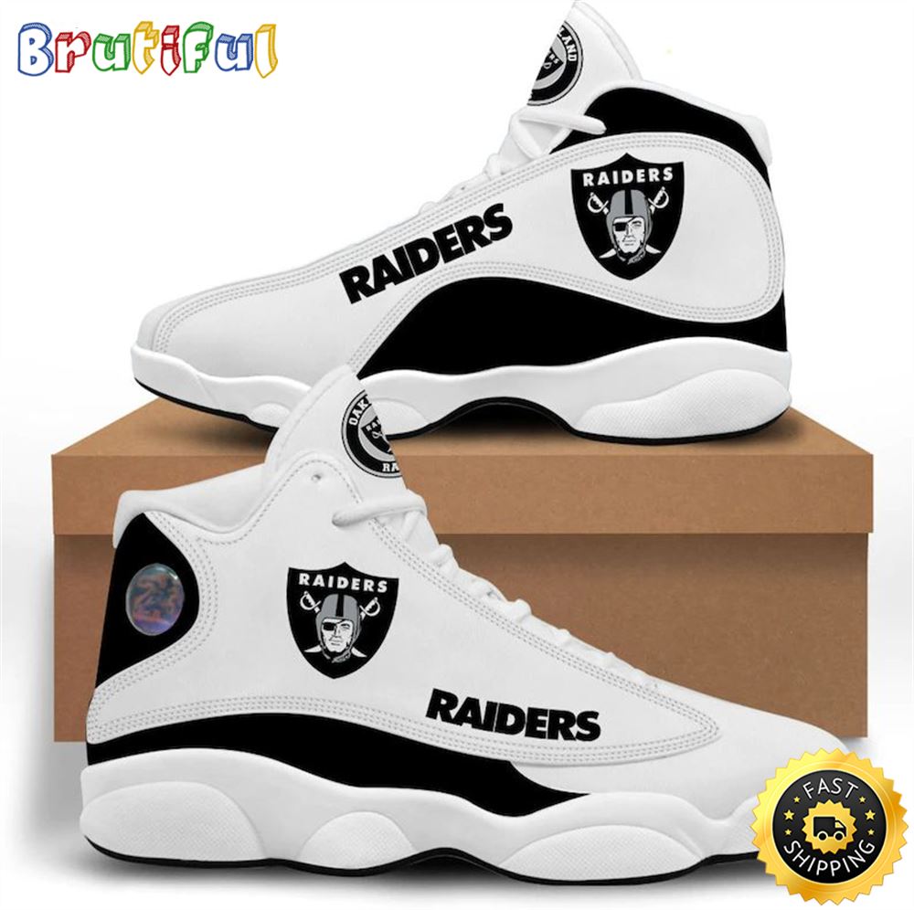 Las Vegas Raiders Nfl Air Jordan 13 Shoes