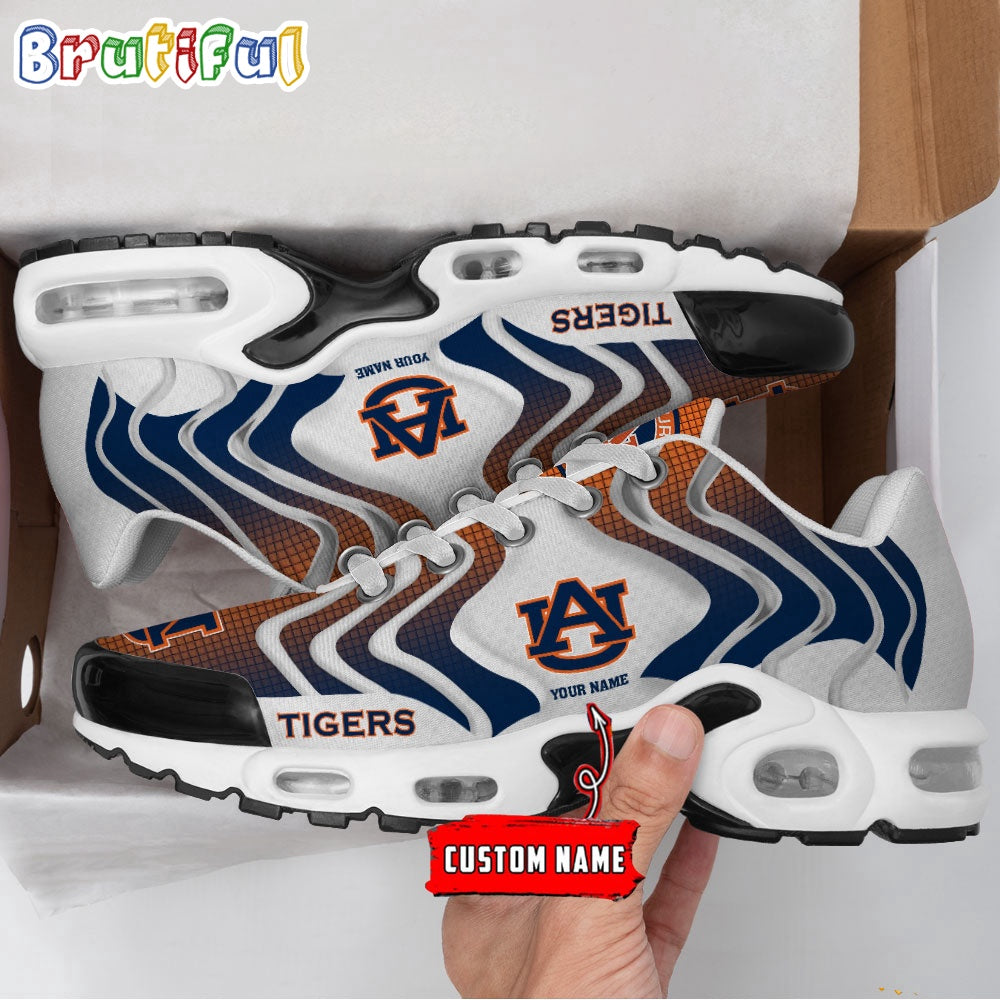 NCAA Auburn Tigers Logo Football Team Design Air Max Plus Shoes
