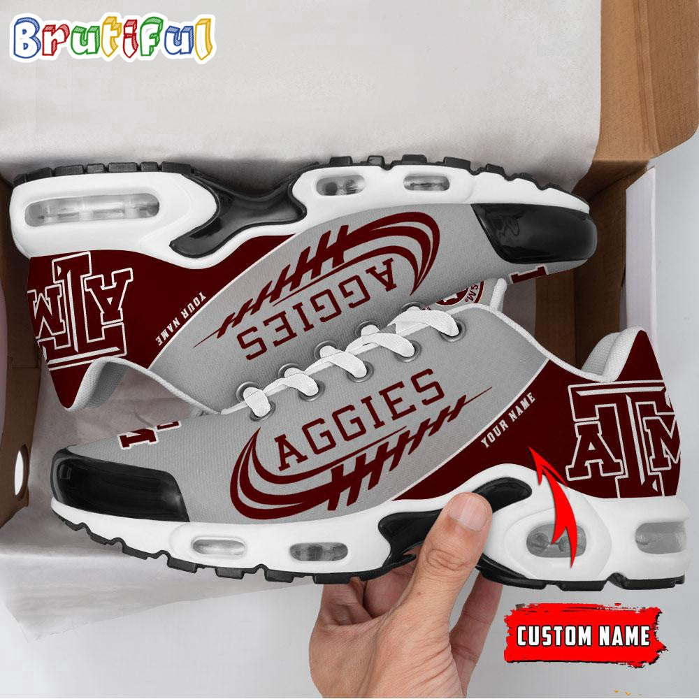 NCAA Texas A&ampM Aggies Sport Team Custom Air Max Plus Shoes