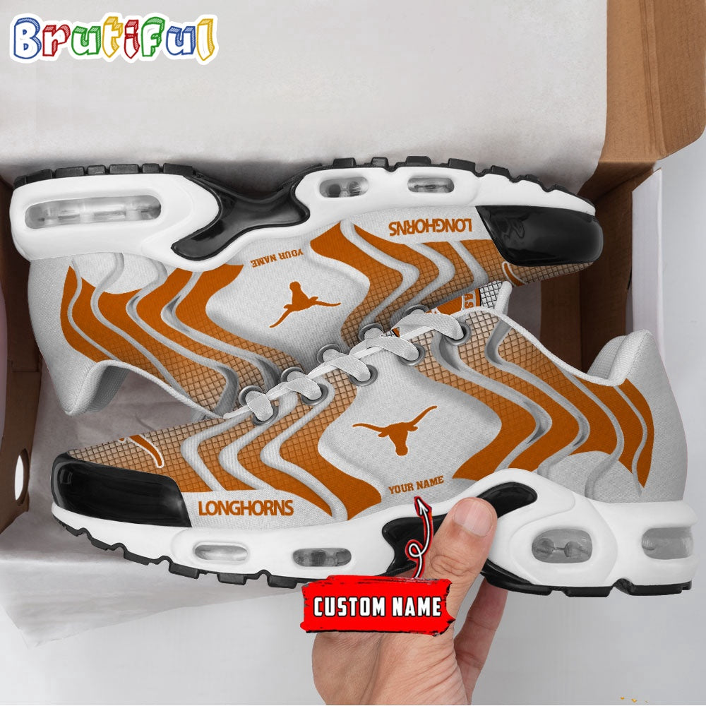 NCAA Texas Longhorns Logo Football Team Design Air Max Plus Shoes