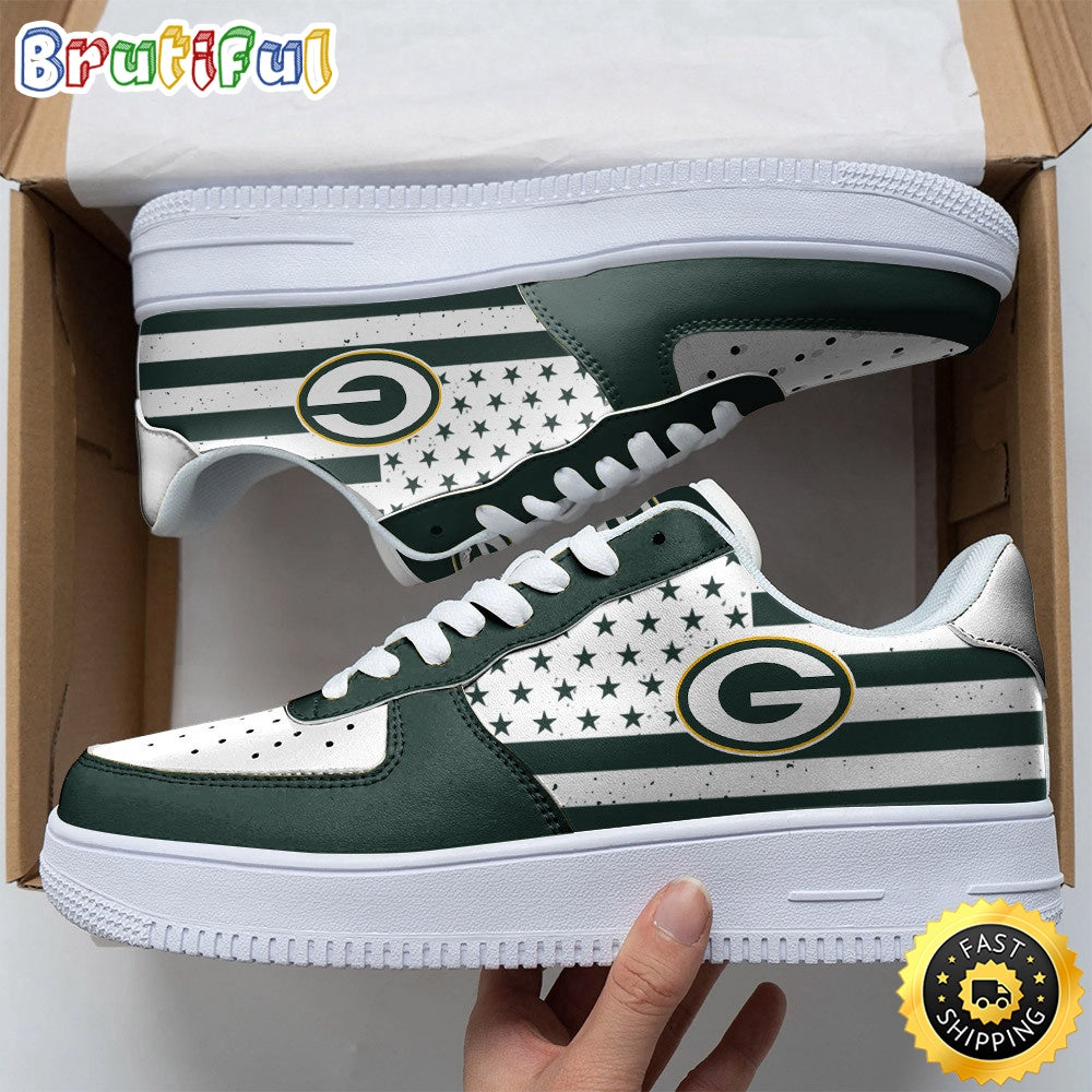 NFL Green Bay Packers Air Force 1 Shoes Urban Streetwear Shoes