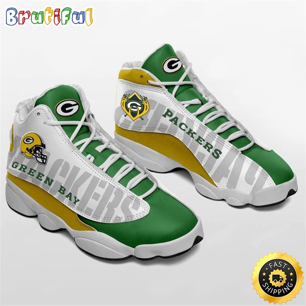 NFL Green Bay Packers Air Jordan 13 Shoes V2