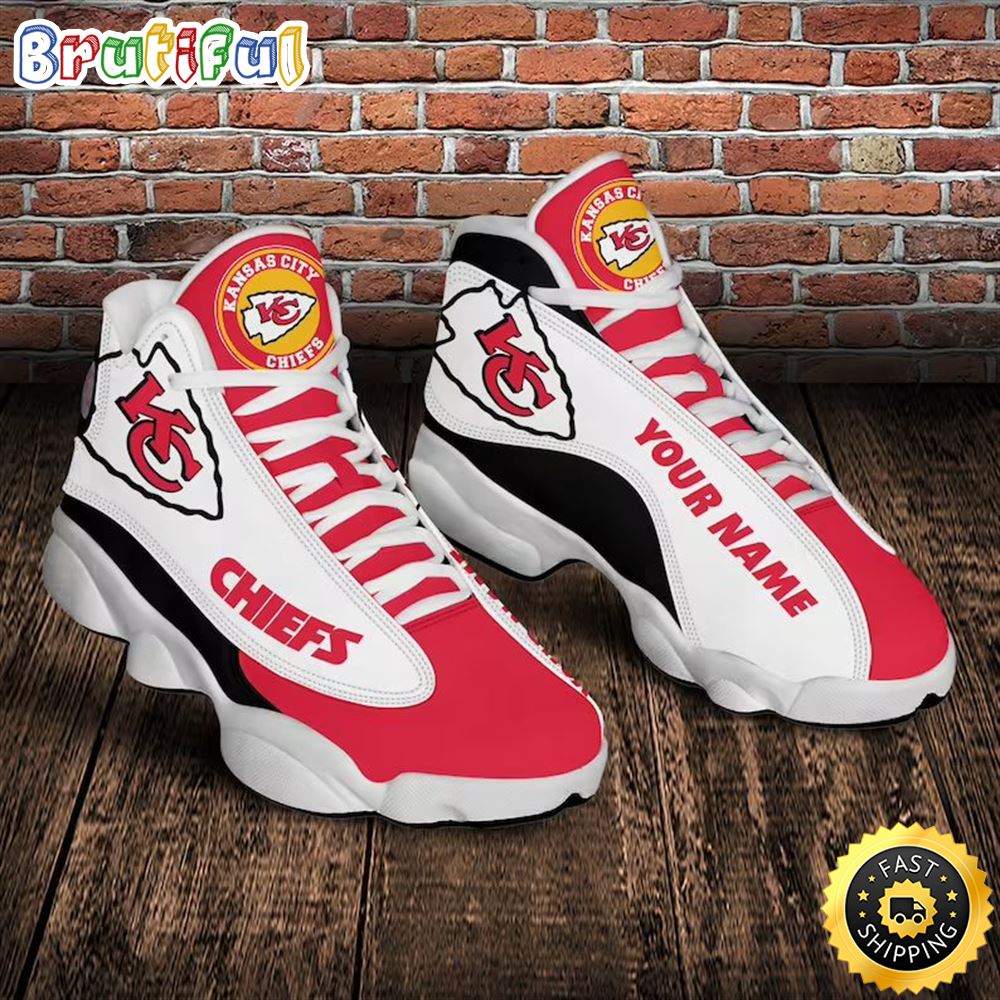 Nfl Kansas City Chiefs Personalized Air Jordan 13 Shoes