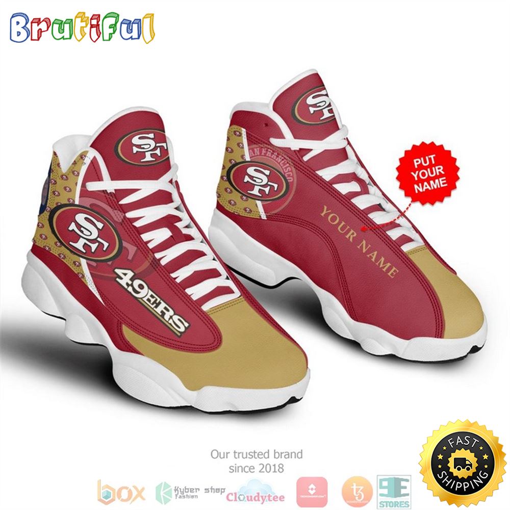 Personalized San Francisco 49Ers Nfl 1 Football Air Jordan 13 Sneaker Shoes