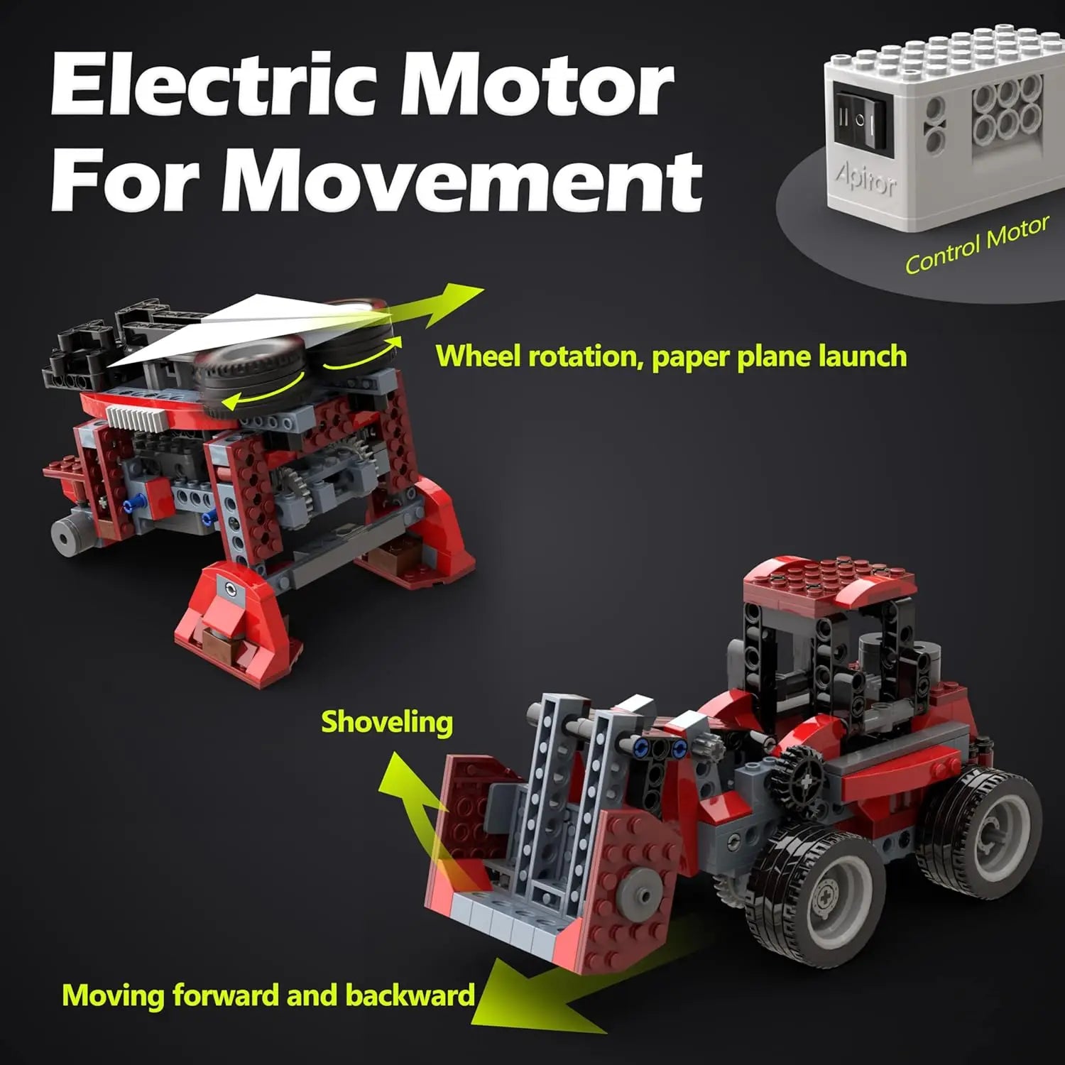 Beginner STEM Building Kit-Build Your Own Monster Truck & More, 8-in-1 Electronics Projects for Kid 6+, Educational DIY Activity