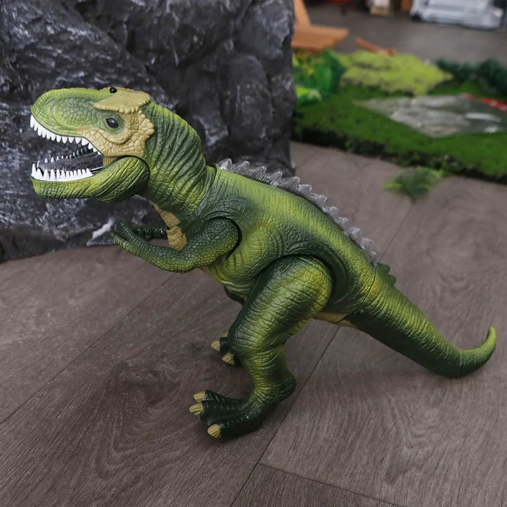 Inertial Sliding RC Dinosaur Car Toys Plastic Cartoon Remote Control Robot Toys Durable Portable Simulation T-Rex Toys