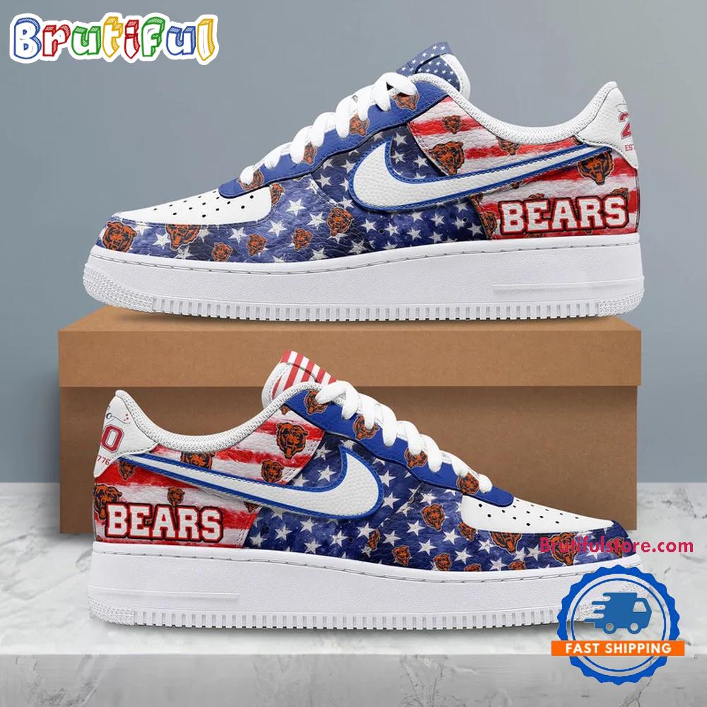 Chicago Bears 2026 NFL 250 Years Of America Air Force 1 Shoes Sneaker