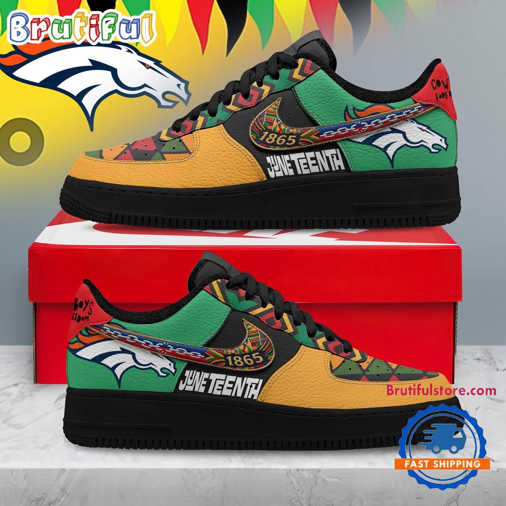 Denver Broncos 2026 NFL Juneteenth Air Force 1 Shoes Sneaker