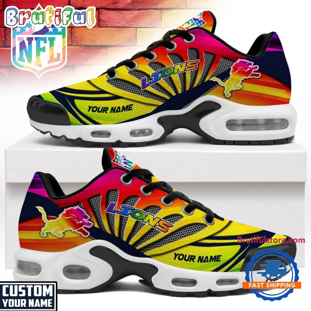 Detroit Lions NFL Pride Month Custom Air Max Plus Shoes