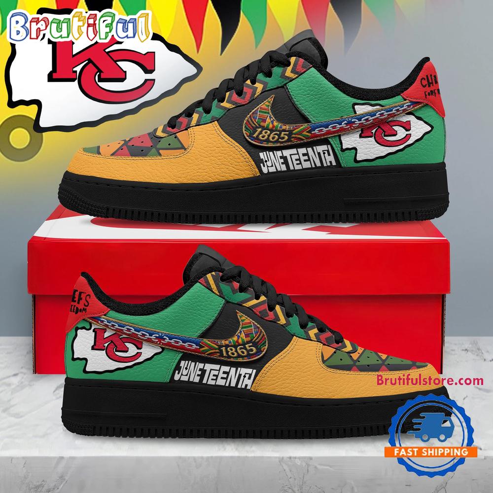 Kansas City Chiefs 2026 NFL Juneteenth Air Force 1 Shoes Sneaker