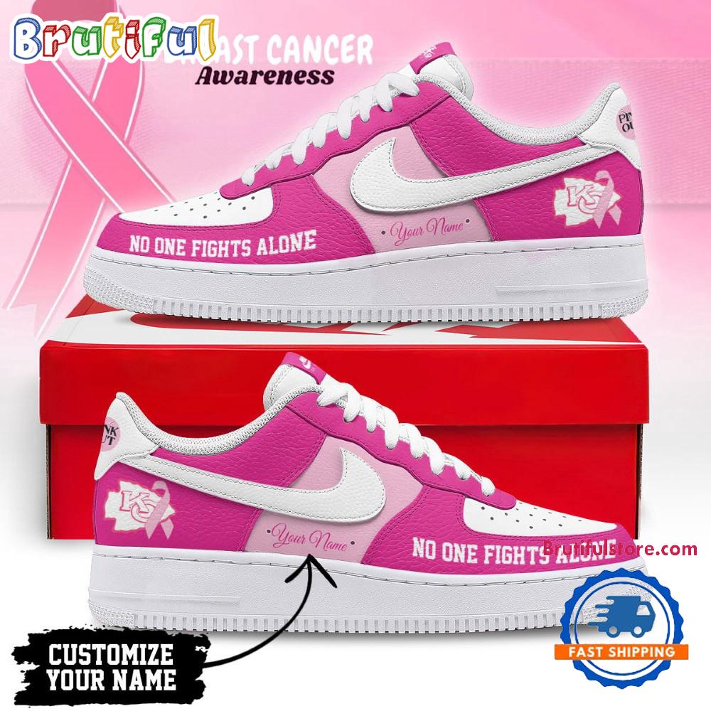 Kansas City Chiefs Breast Cancer Awareness October Air Force 1 Shoes Sneaker