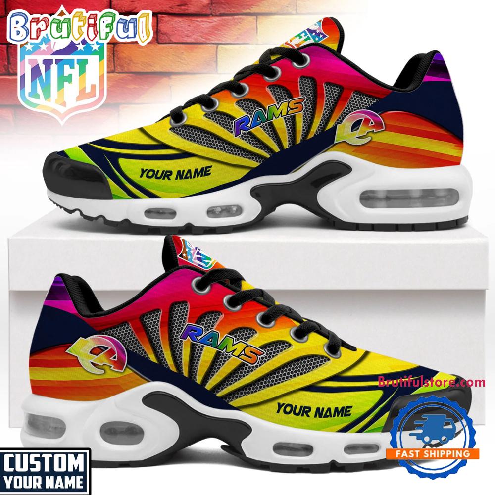Los Angeles Rams NFL Pride Month Custom Air Max Plus Shoes
