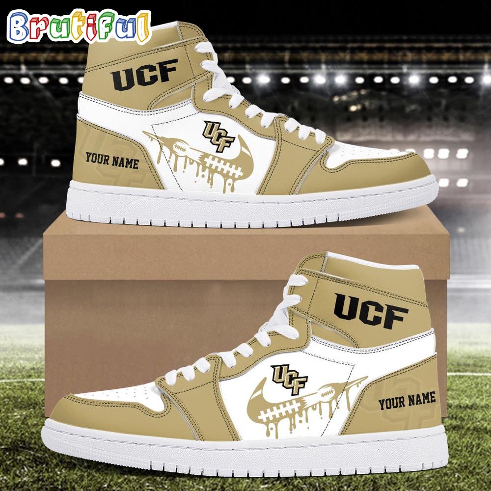 NCAA UCF Knights Sport Team Personalized Air Jordan 1 Hightop Shoes