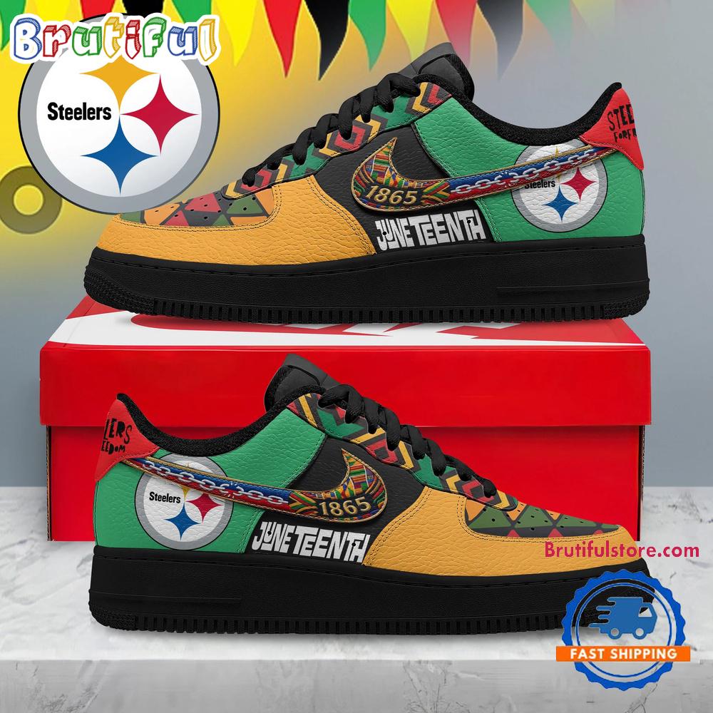 Pittsburgh Steelers 2026 NFL Juneteenth Air Force 1 Shoes Sneaker
