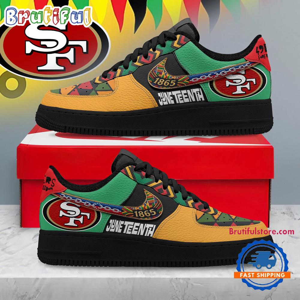 San Francisco 49ers 2026 NFL Juneteenth Air Force 1 Shoes Sneaker