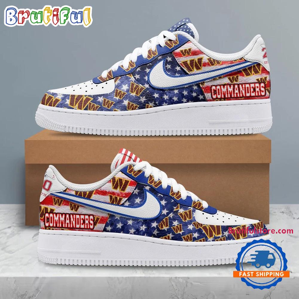 Washington Commanders 2026 NFL 250 Years Of America Air Force 1 Shoes Sneaker
