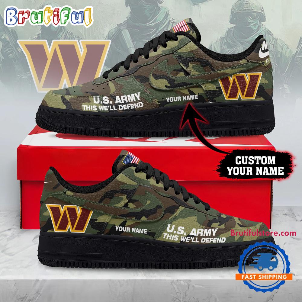 Washington Commanders NFL US Army Custom Air Force 1 Shoes Sneaker